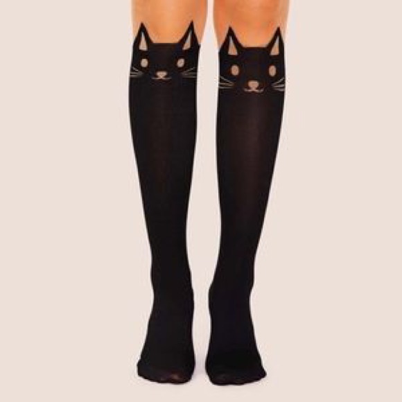 Tights With Cat Pattern